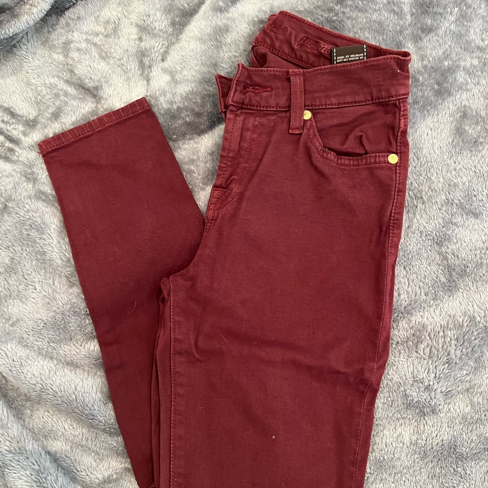 Skinny Jeans - Burgundy
